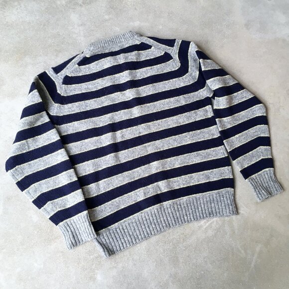 Vintage Shetland Wool Stripped Crewneck - Made in England / FINAL PRICE DROP - Picture 3 of 7